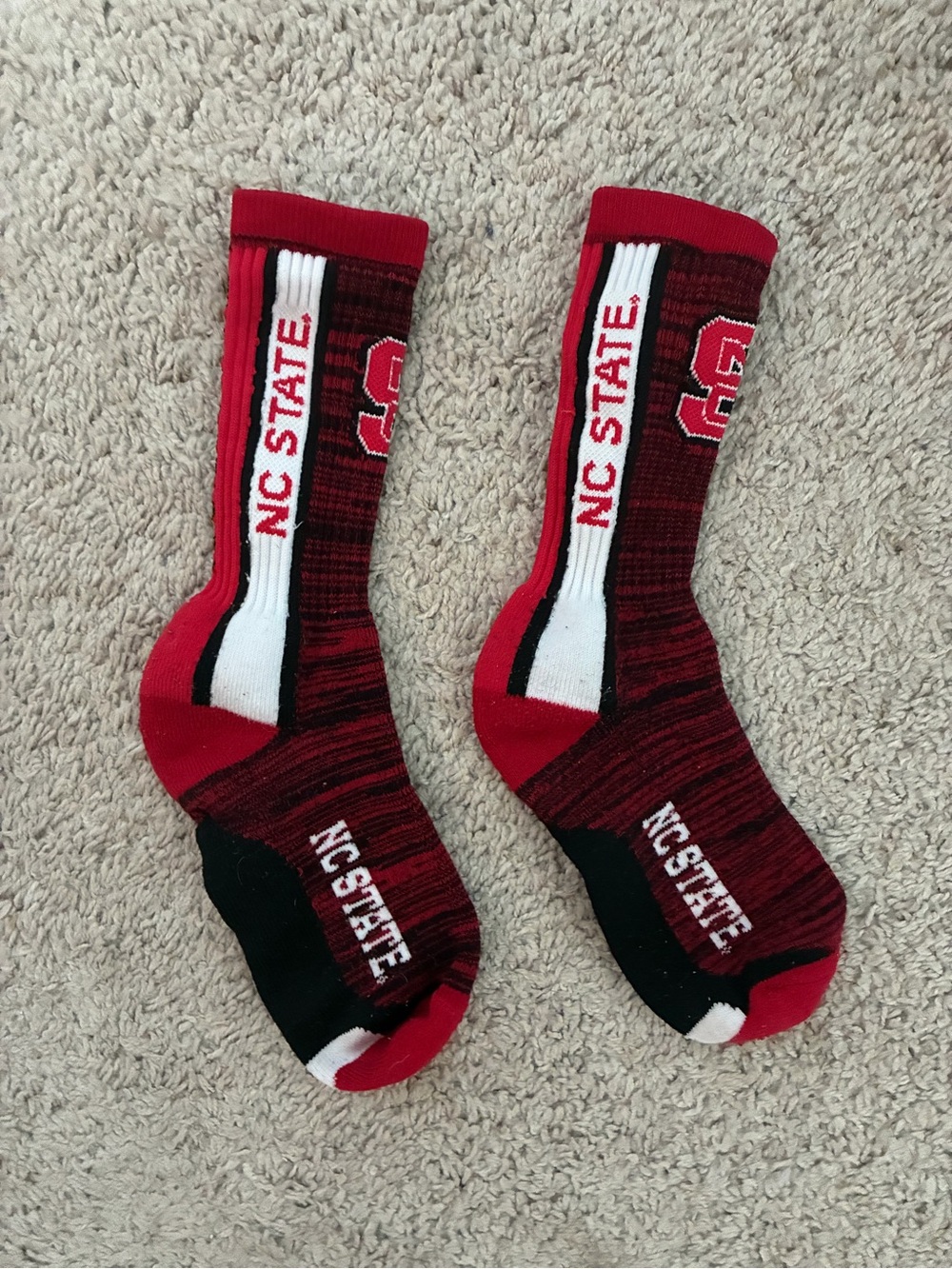 STATE Red & Black Athletic Crew Socks